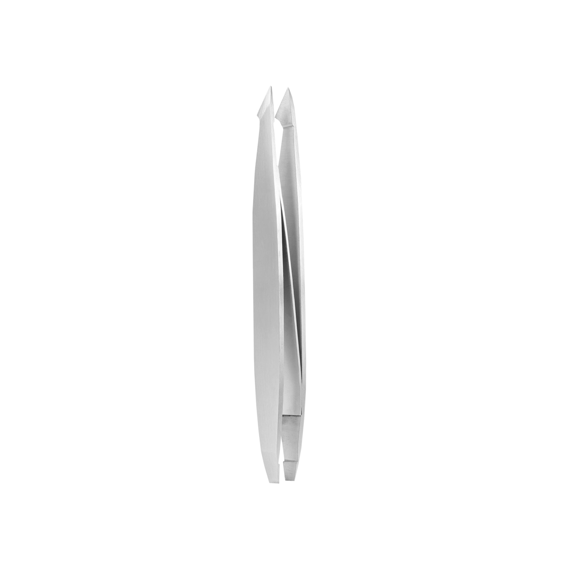 Top-down view of the tweezers, showing flat alignment and both functional tips